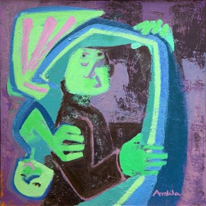 acrílico sobre tela, 40 x 40 cm