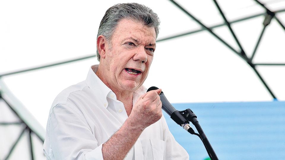Santos anunció que los contactos con la guerrilla quedaron congelados. Imagen: EFE