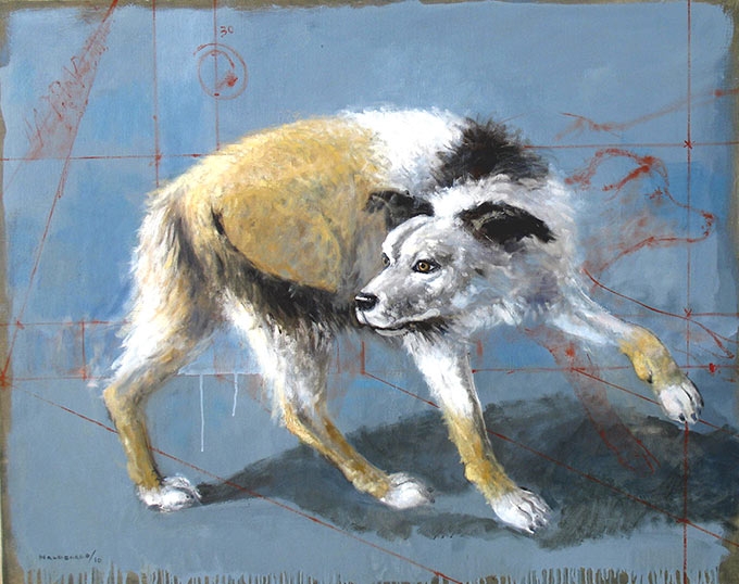 Fernando Maldonado, Conócete a tí mismo, óleo sobre lino, 80 x 100 cm (Cortesía del autor)
