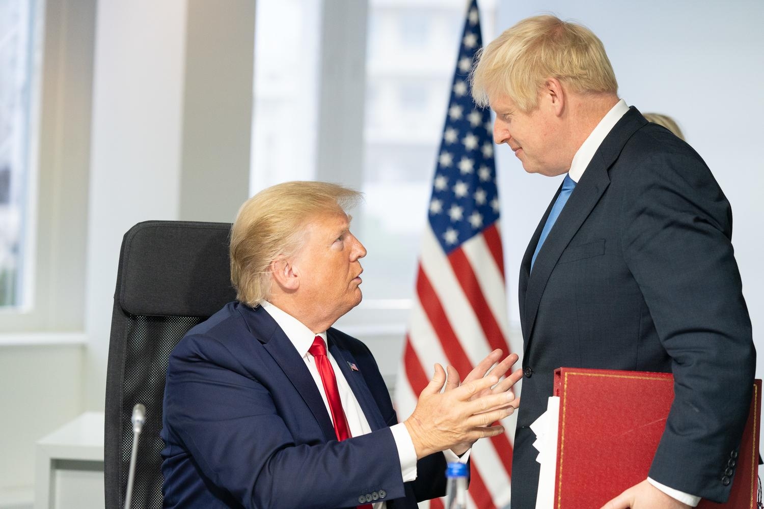 Trump y Johnson en Biarritz durante el G7. Foto: The White House