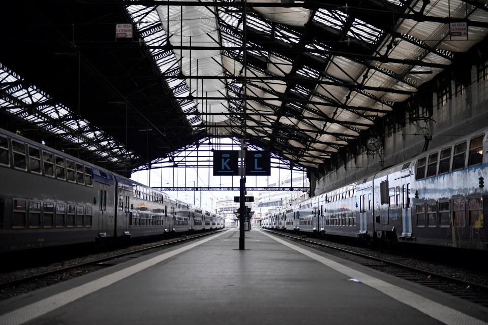 La estación Gare de Lyon, desierta por la huelga de transporte. ________________________________________ Imagen: EFE