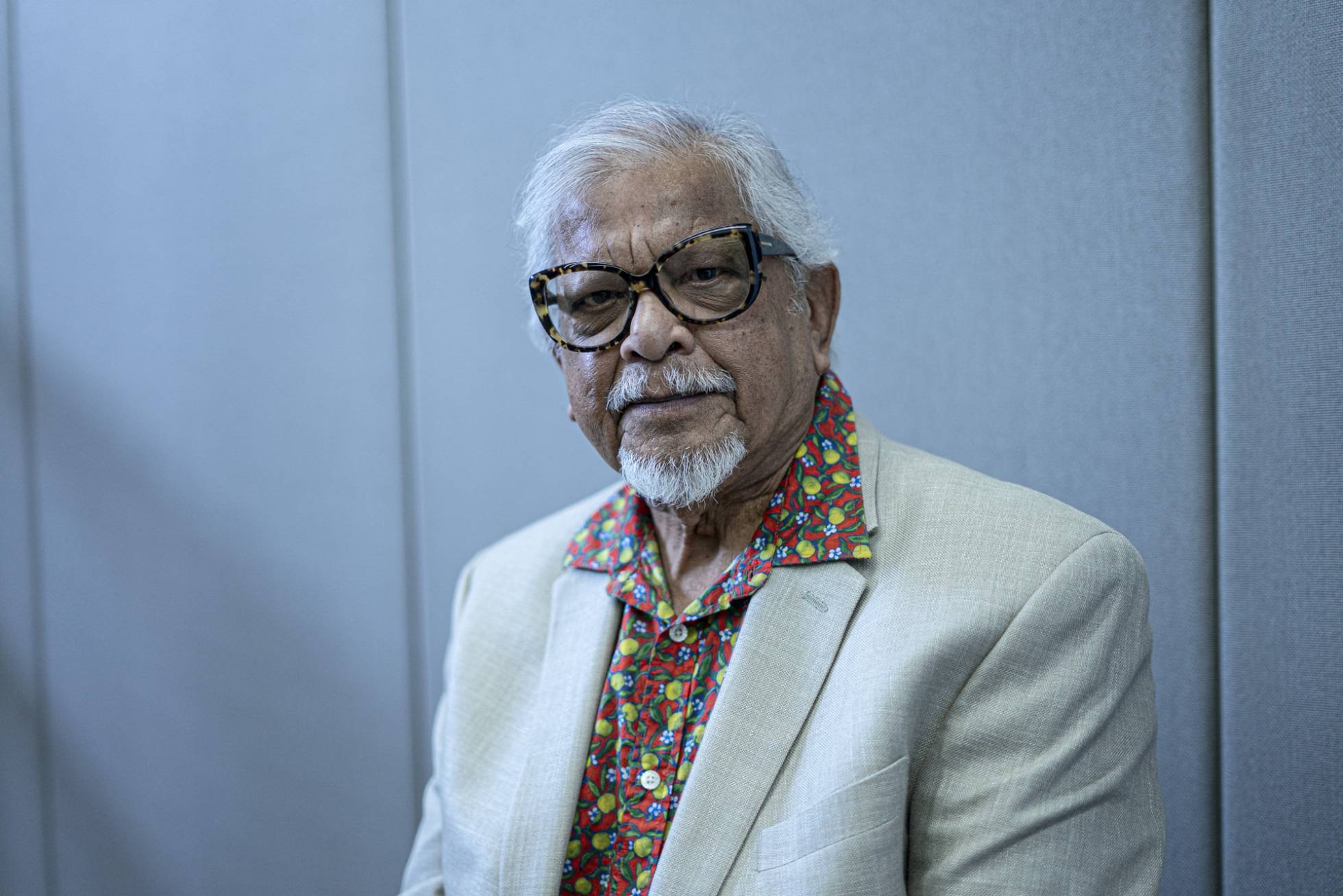 El escritor y activista Arun Gandhi, en Guadalajara (México). Gladys Serrano