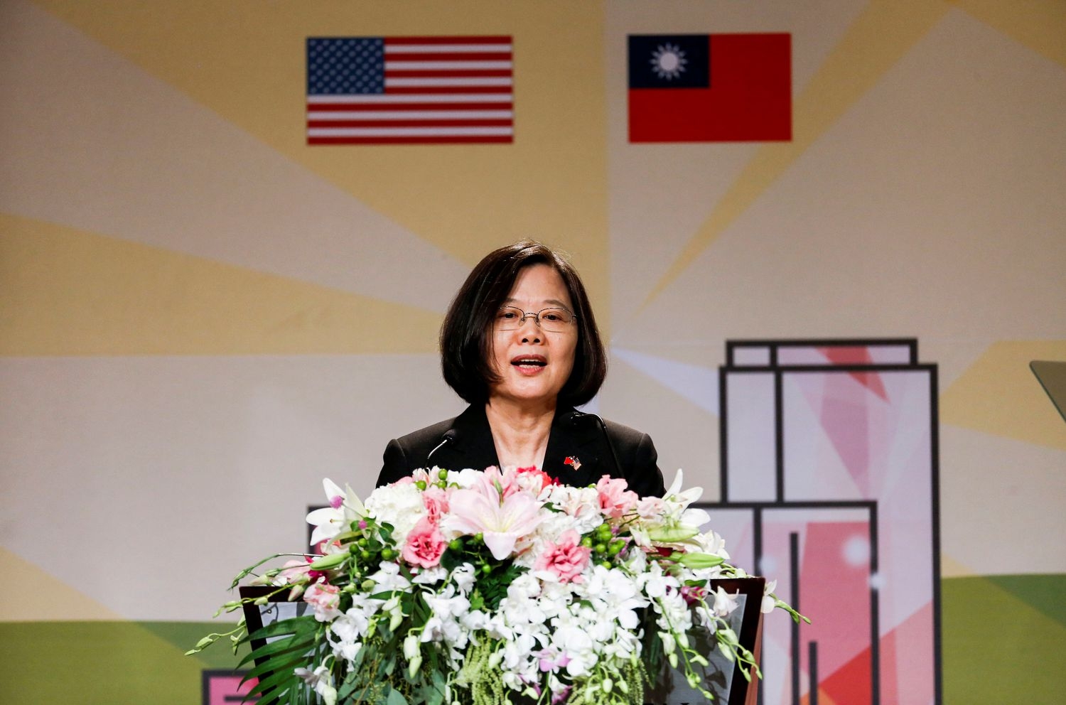 La presidenta taiwanesa, Tsai Ing-Wen, participa en un evento en Los AngelesRingo Chiu / Reuters
