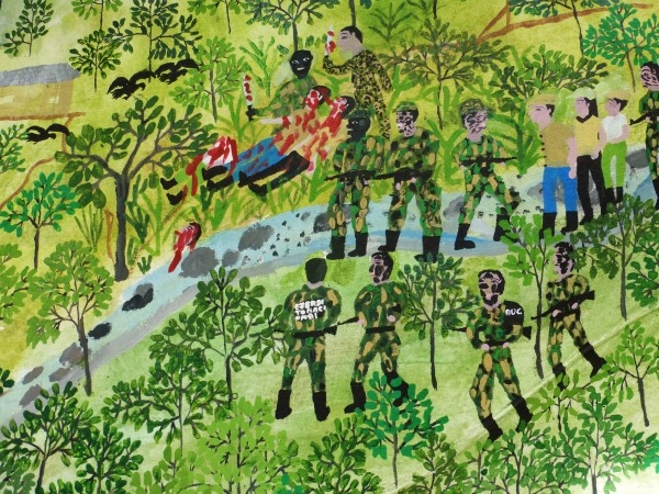 Brígida Rodríguez, obra sobre el dolor de las masacres de 2005.