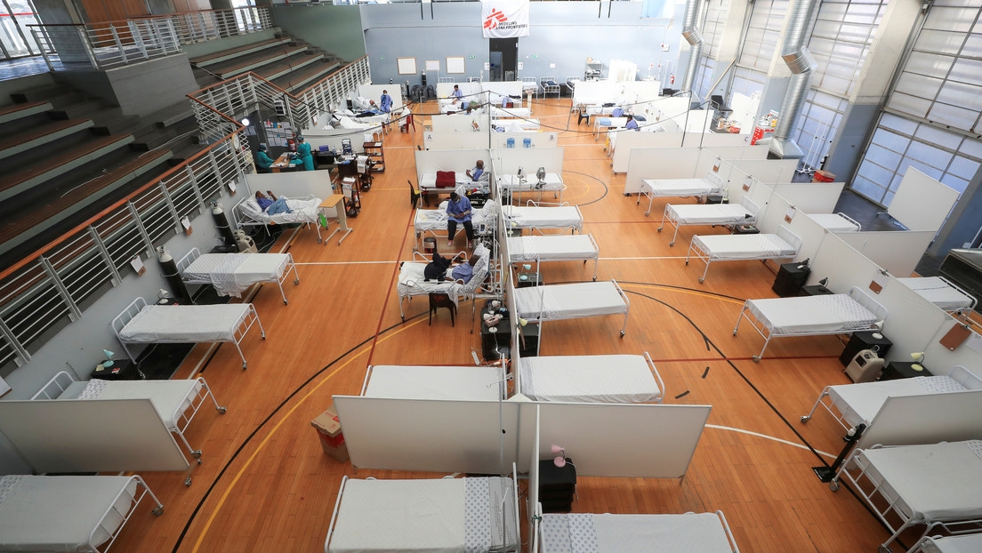 Un hospital temporal en Khayelitsha, Sudáfrica, el 21 de julio de 2020.Mike Hutchings / Reuters