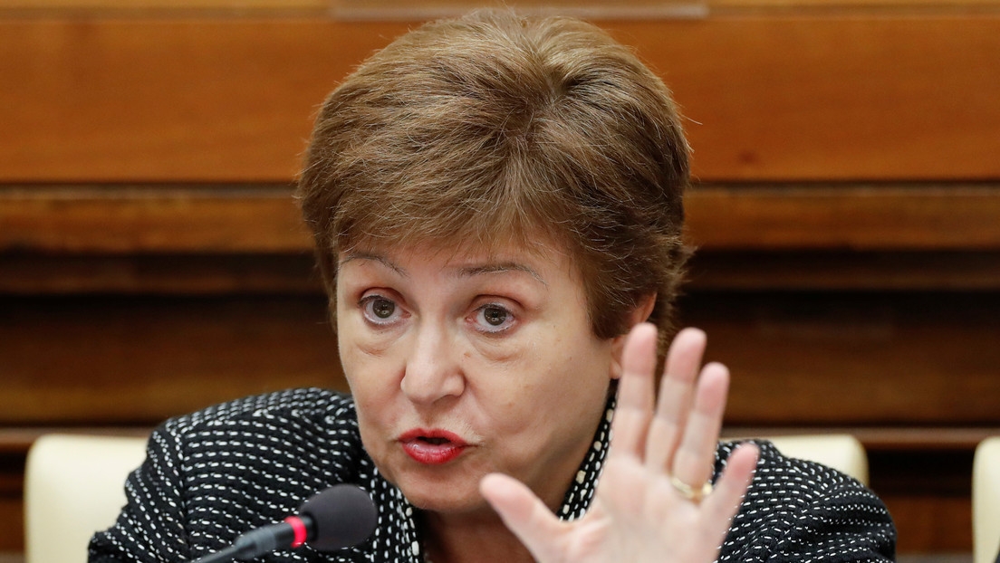 La directora gerente del Fondo Monetario Internacional (FMI), Kristalina Georgieva, durante una conferecia en el Vaticano, el 5 de febrero de 2020.