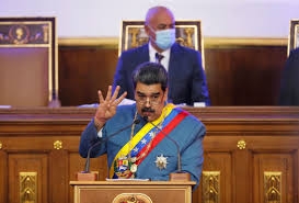Nicolás Maduro, presidente de Venezuela, en la Asamblea Nacional, este martes.MANAURE QUINTERO / Reuters