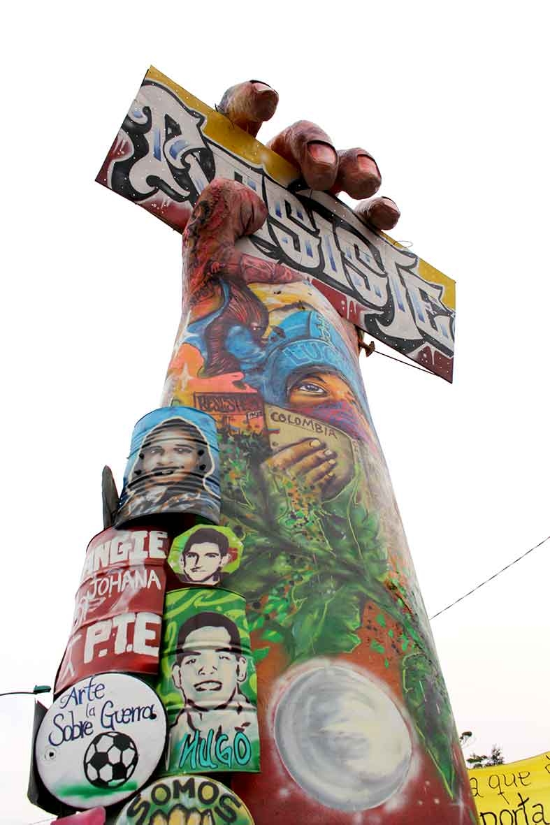 “Resiste”, el monumento construido por la resistencia en Cali
