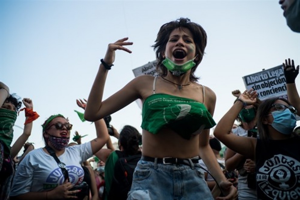 Movilizaciones por el aborto en Argentina en diciembre del 2020 (foto de archivo). — Matias Chiofalo / Europa Press