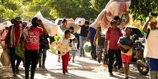 Desplazamiento forzado por el conflicto armado en Colombia. Foto: Alcaldía Santander