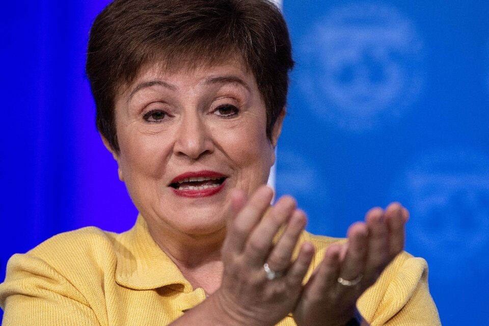 Kristalina Georgieva, directora gerente del Fondo Monetario Internacional.. Imagen: AFP