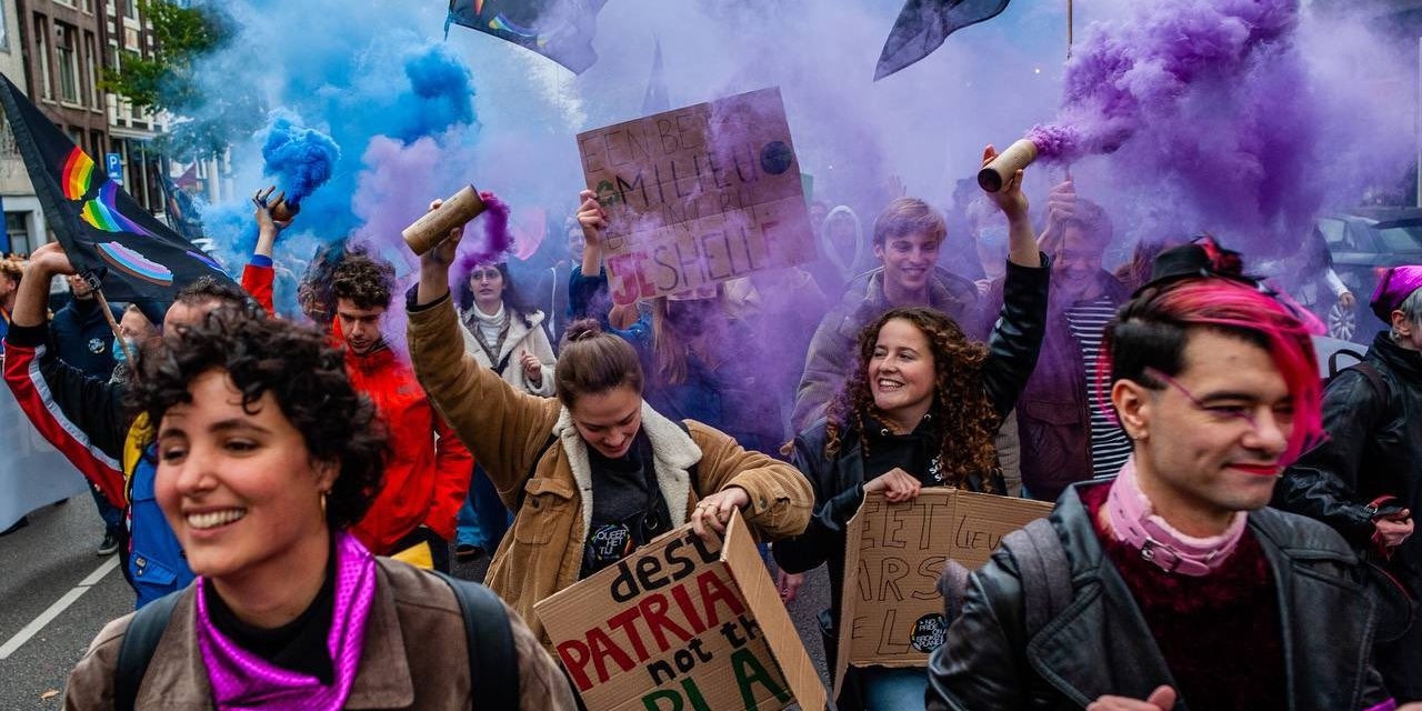 Manifestación por la COP26 en Amsterdam. Bas van Est
