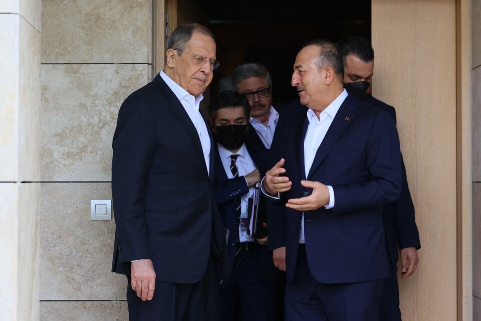 Lavrov y Kuleba. . Imagen: AFP