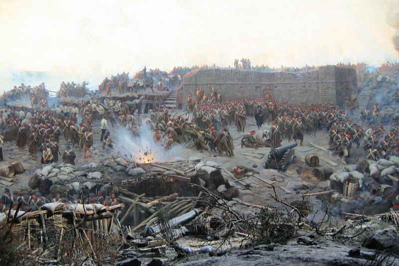 El sitio de Sebastopol. Franz Roubaud
