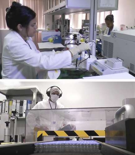 Laboratorios del CIM, en La Habana, en capturas de pantalla.